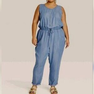 Knox Rose Jumpsuit and Zara Linen Blend Top Bundle.